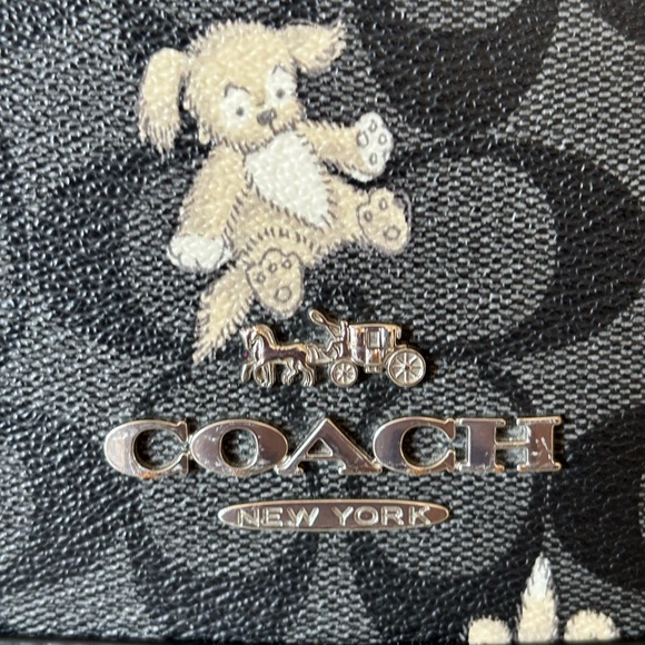 Coach Happy Dog Print, Dempsey X-Large Tote Bag - Picture 5 of 14